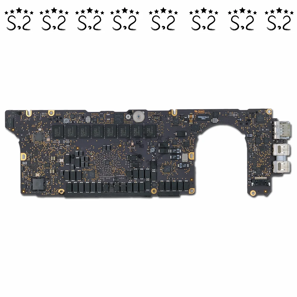 Оригинальная материнская плата 820-3462-A для Macbook Pro Retina 13 3 дюйма A1425 i5 2 5 ГГц 8 Гб 2012-2013