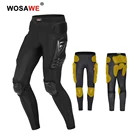 Мотоциклетные брюки WOSAWE, защитные штаны для мотокросса, наколенники, защита от разрыва, для езды на мотоцикле