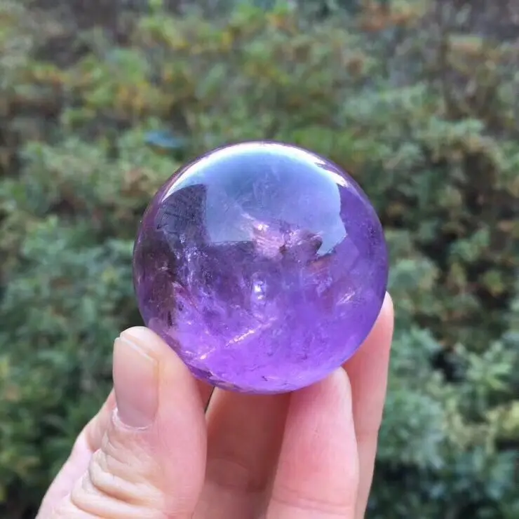 

100% natural amethyst chakra healing ball