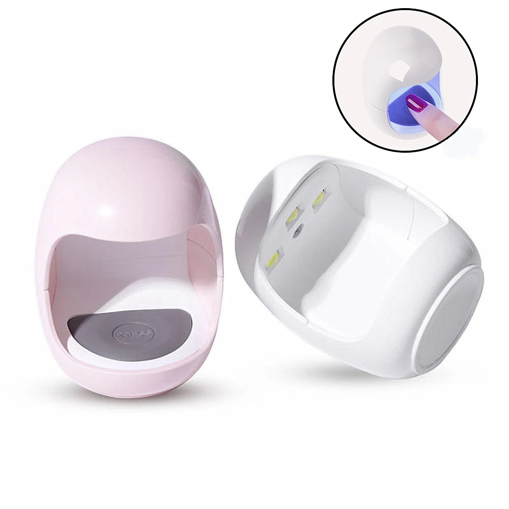 

Портативная миниатюрная Светодиодная лампа для сушки светодиодный гтей, маникюрные инструменты для ногтей, в форме розового яйца, 30 сек, бы...