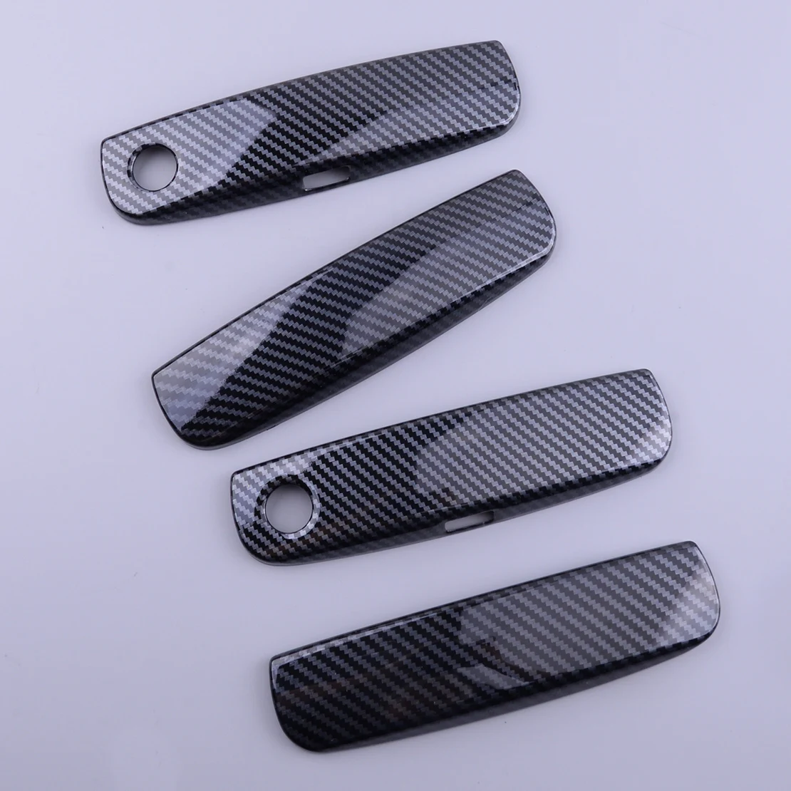 

4 шт., накладки на ручки автомобильной двери, из углеродного волокна