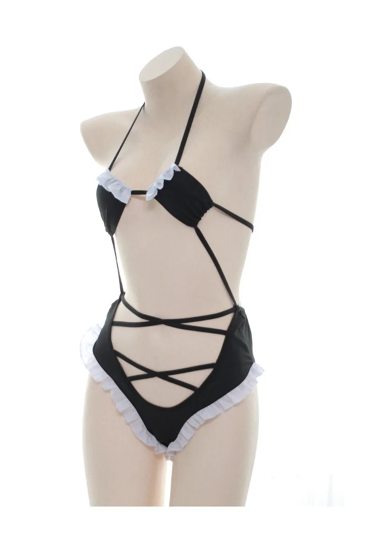 

Women Sheer Black Bodysuit Teddy Body Bondage Suit One Piece Lingerie Fetish Backless Jumpsuit Girls Anime Cosplay Body Suit Hot