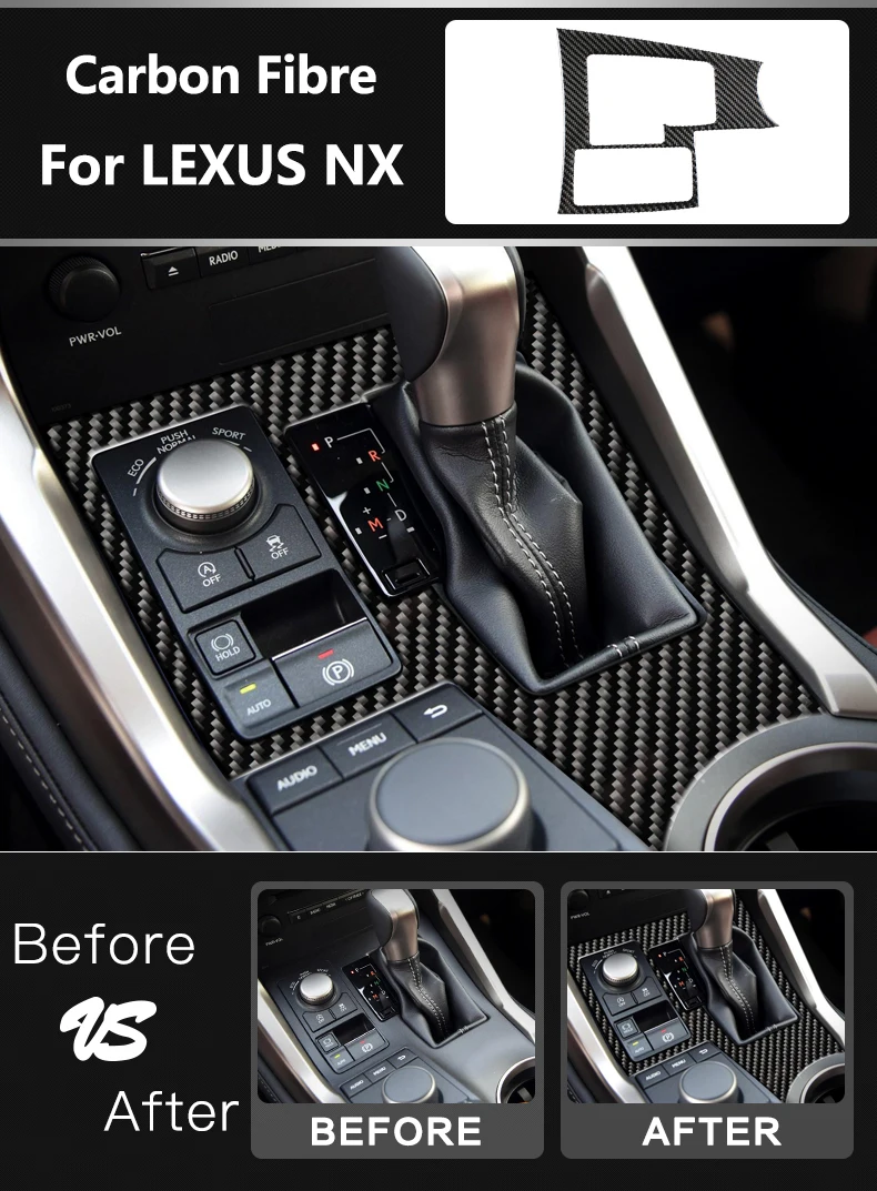 Аксессуары для LEXUS NX 300H200T LHD RHD, рулевое колесо на выходе, автомобильная дверная шестерня, декоративная панель из углеродного волокна, наклейки для внутренней отделки