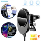 Беспроводные автомобильные зарядные устройства FDGAO, быстрая зарядка 15 Вт для iPhone 13, 12, Mini Pro Max, с креплением на вентиляционное отверстие