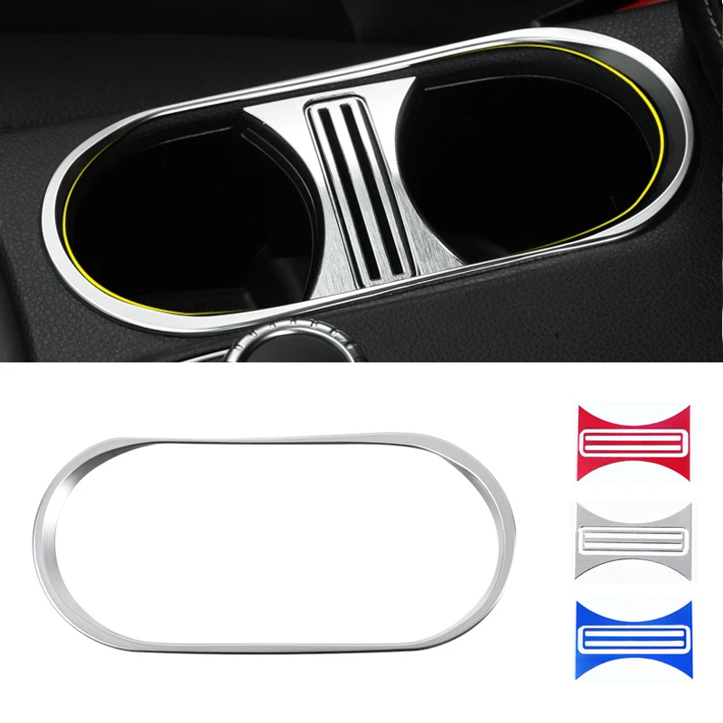 

For Mercedes Benz A B GLA CLA Class W176 W246 C117 W117 X156 Car Interior Center Console Water Cup Holder Cover Decoration Trim