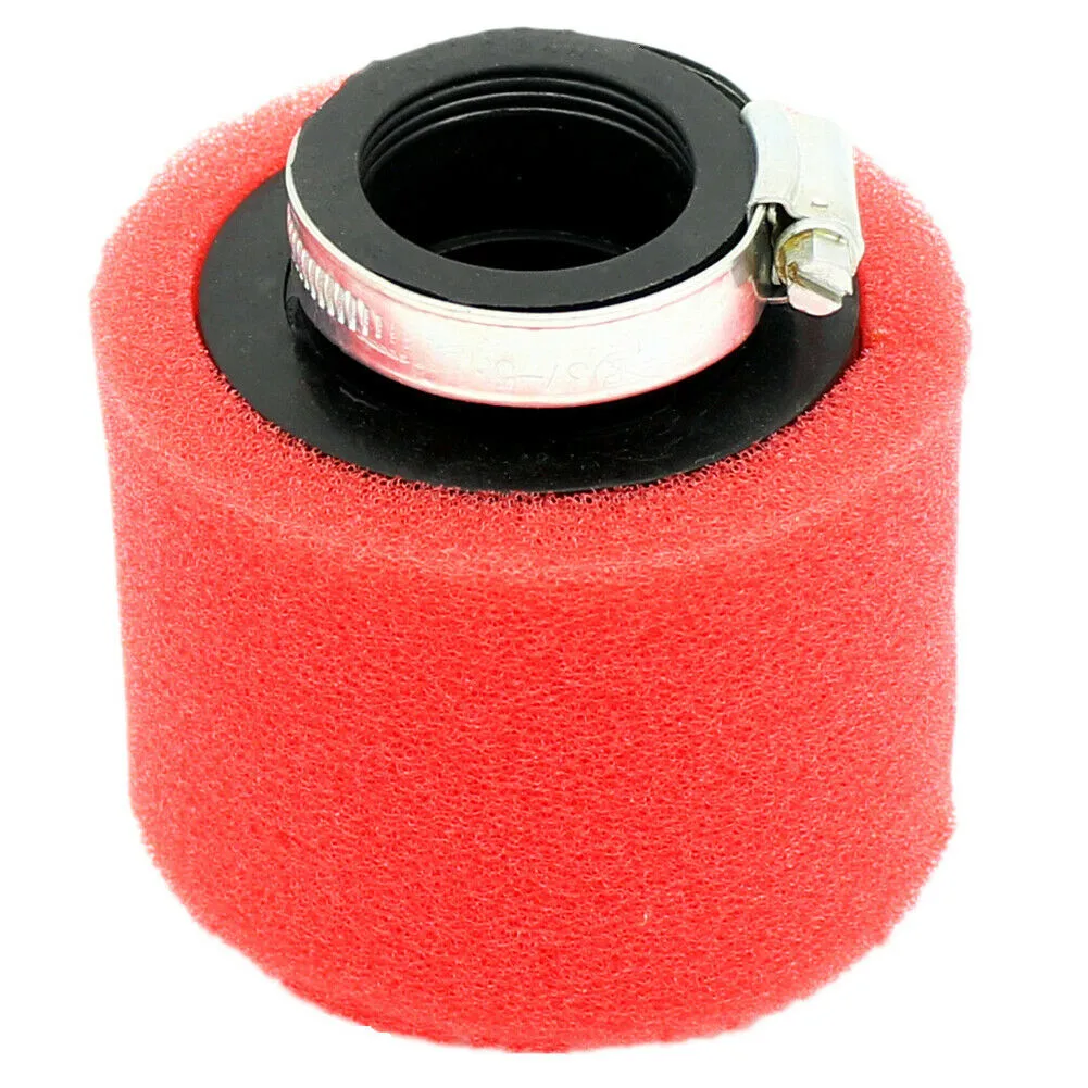 

Racing Air Filter Red+Black Rubber+Sponge Straight W/ Stainless Steel Clamp