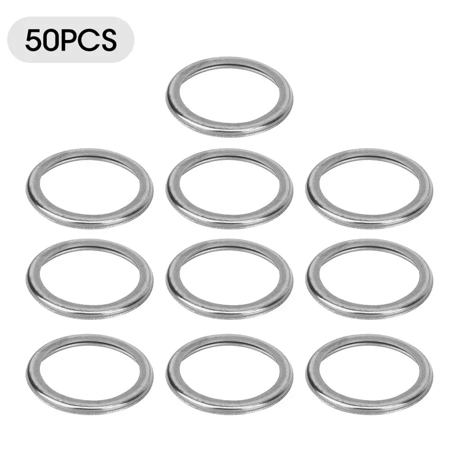 50pcs Engine Oil Drain Plug Washers Gaskets Replacement 11126-AA000 Fit for Subaru Metal Seals Rings Accessories | Автомобили и