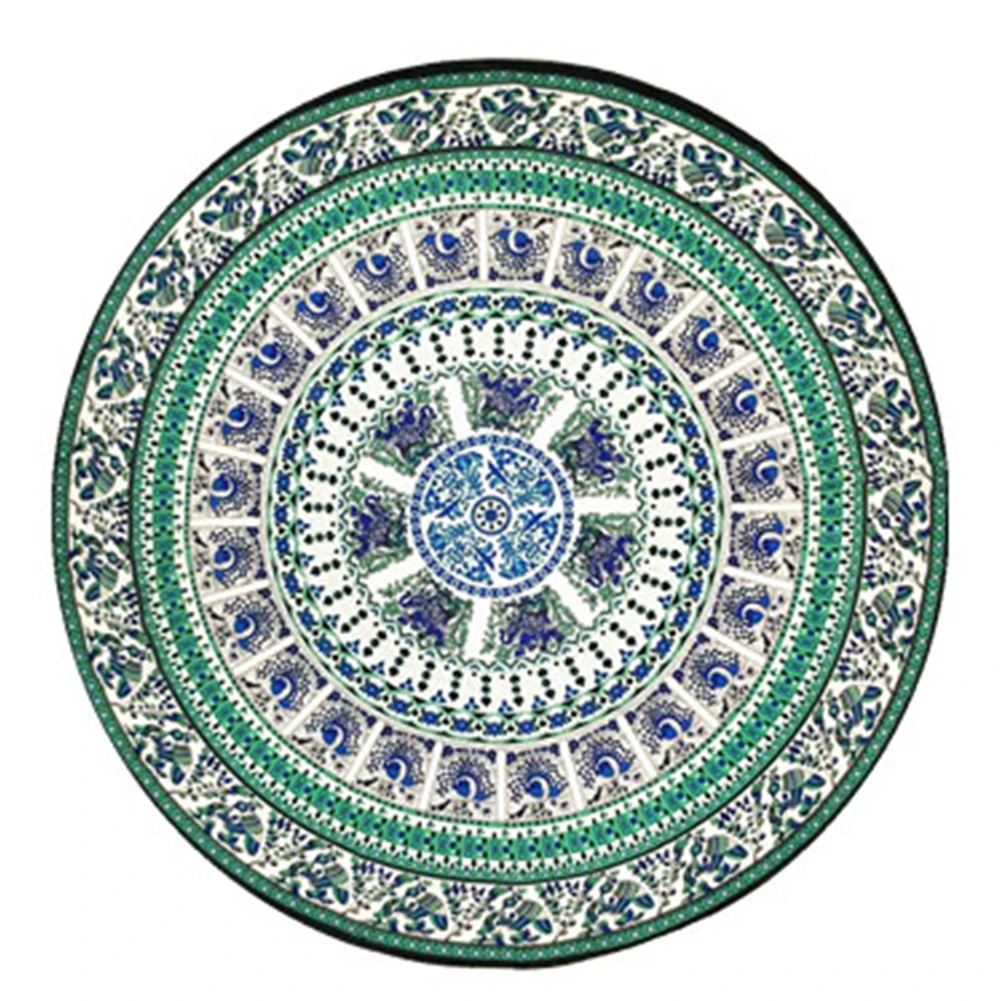 Винтажная круглая шифоновая шаль против солнечного света пляжное полотенце