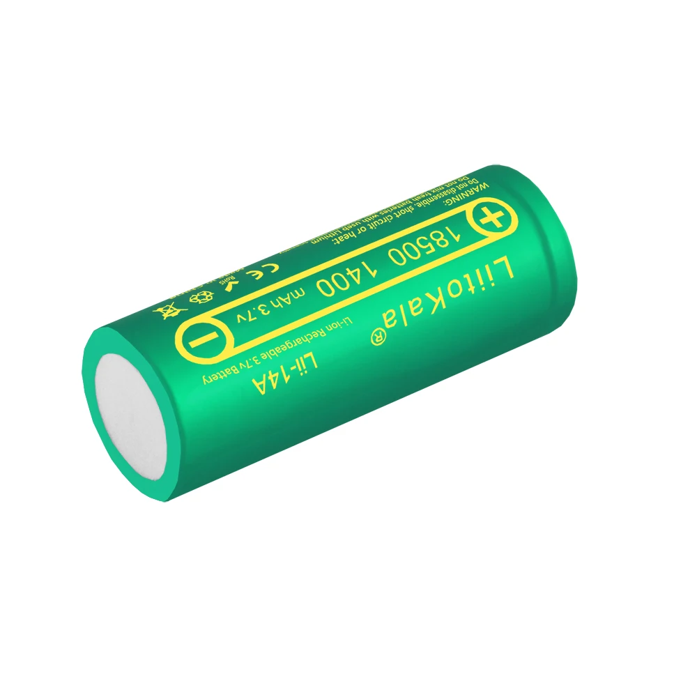 Перезаряжаемая батарея LiitoKala Lii-14A 18500 1400 3 7 в для lashlight оптовая продажа безопасная