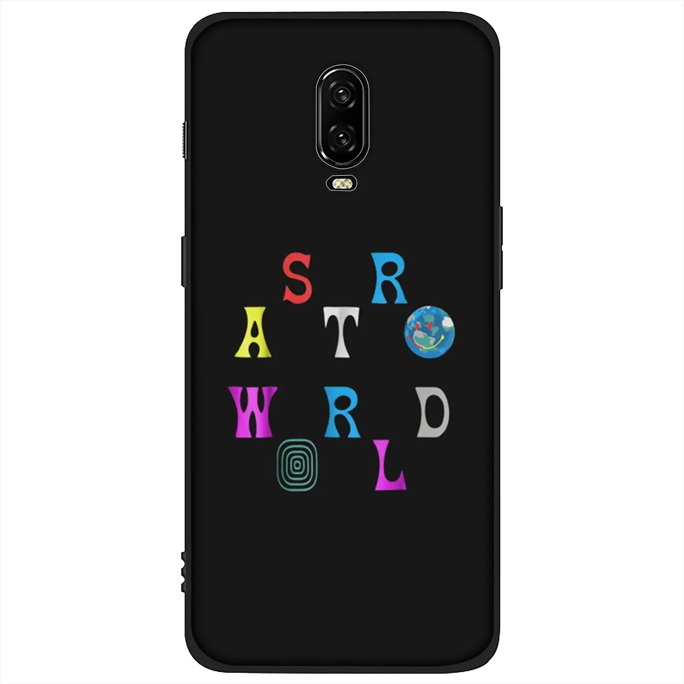 IYICAO travis scott astroworld Soft Silicone TPU Black Phone Case for OnePlus 7T 7 Pro 6T 6 5T 5 One Plus 7Pro Cover |