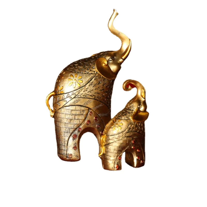 

Animal Statue Home Decoration Large Home Decoration Accessories for Living Room Ganesha Resin Charms Housewarming Gift EstatuasA