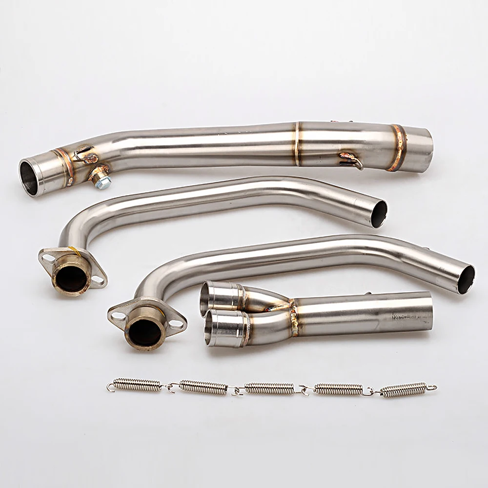 Мотоцикл MT03 глушитель среднего и переднего звеньев трубы системы для Yamaha MT 03 2016