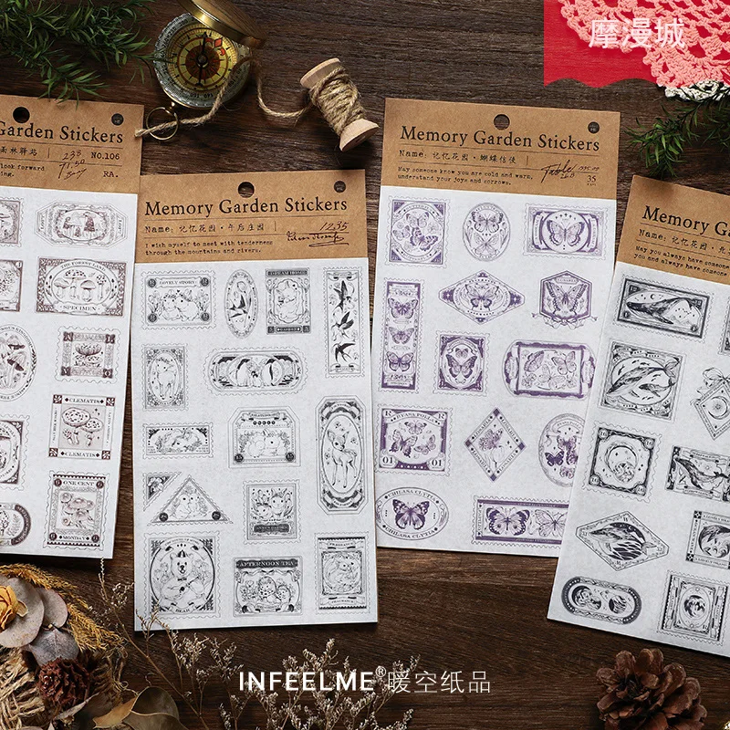 

1pcs/lot Kawaii Stationery Stickers Memory Garden Series Planner Decorative Mobile Stickers Scrapbooking DIY Craft Stickers