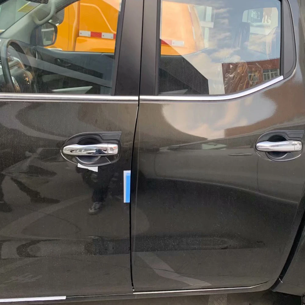Для Nissan Navara NP300 Terra Qashqai 2017 2018 2019, хромированная крышка из углеродного волокна для дверной ручки, отделка, автомобильные аксессуары, Стайлинг