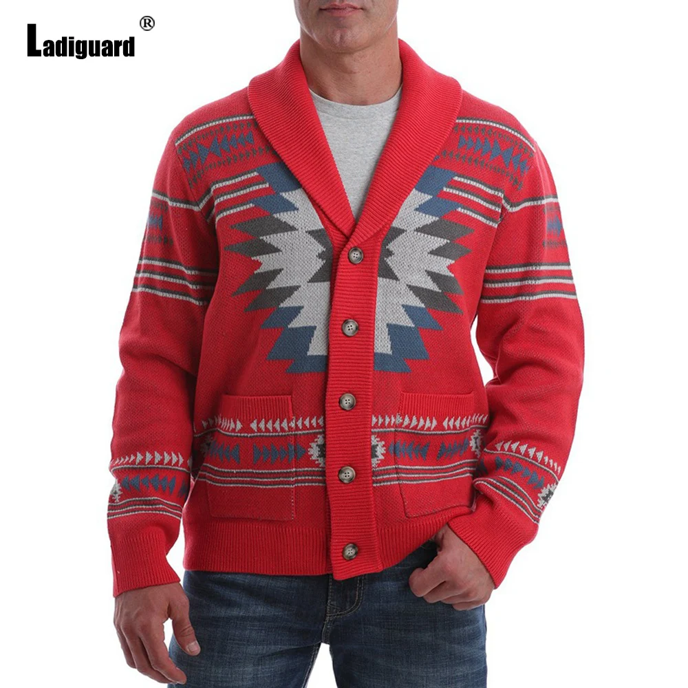 

Мужской вязаный свитер размера плюс 4xl, зимние теплые пальто, Мужская Уличная одежда 2022, модный топ в английском стиле, кардиган, мужской сви...