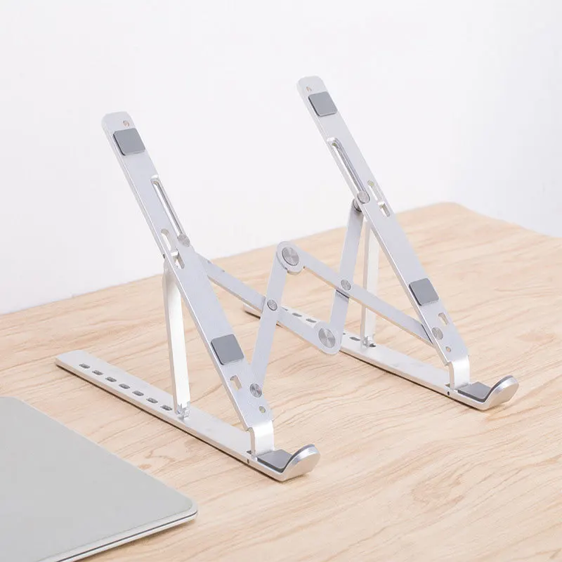 

PC Computer Stand Cooling Bracket Portable Anti Slip Laptop Stand Holder for MacBook Air Aluminum Alloy Tablet Folding Holder