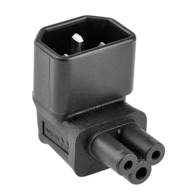 IEC320-C14 мужчина к C5 Женский 90 градусов вверх угол угловой БРП розетка по Мощность