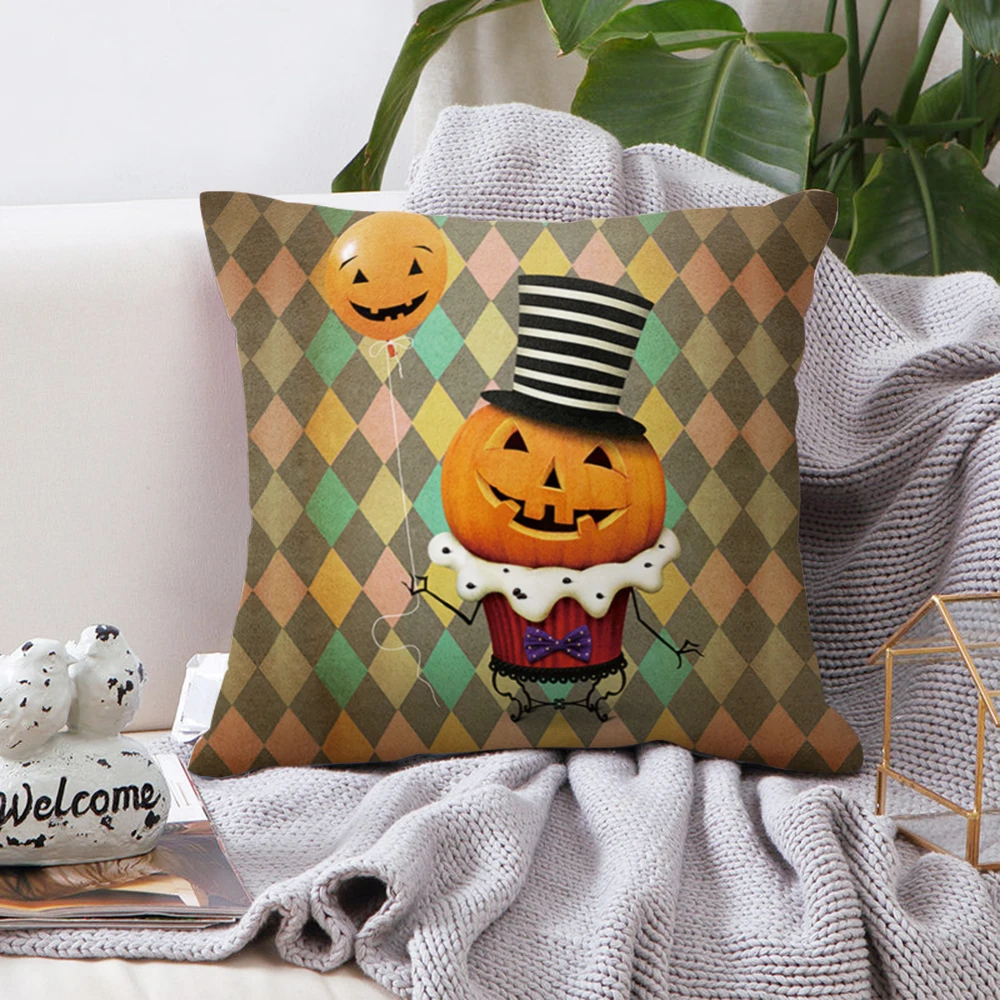 SearchI Хэллоуин чехол для подушки с надписью наволочка принтом Тыква Подушка