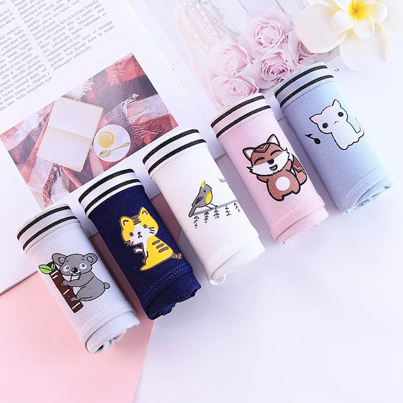 Cartoon Animals Panties Women Underwear New Fashion Cotton Gril Briefs Lovely Underwear Shorts Underpant Girls Cute Panty
