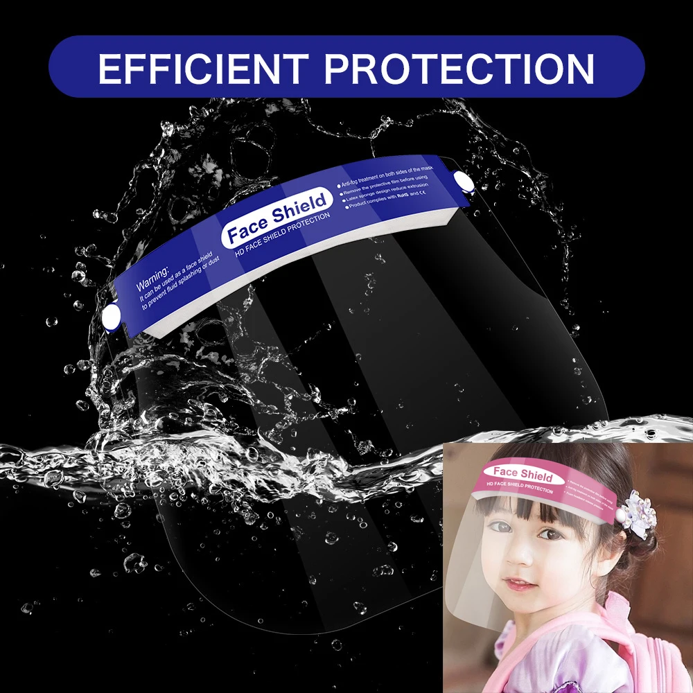 Safety Cartoon Kids Face Protection Mask Full Covering Splash Guard Children Hat |