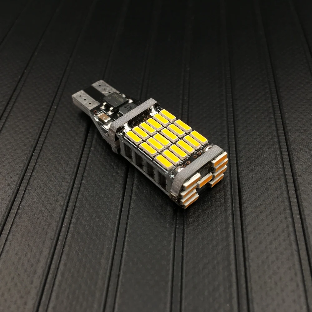 1 шт. супер яркий T15 W16W 921 45 SMD светодиодный 4014 автомобильный Canbus маркер лампы для