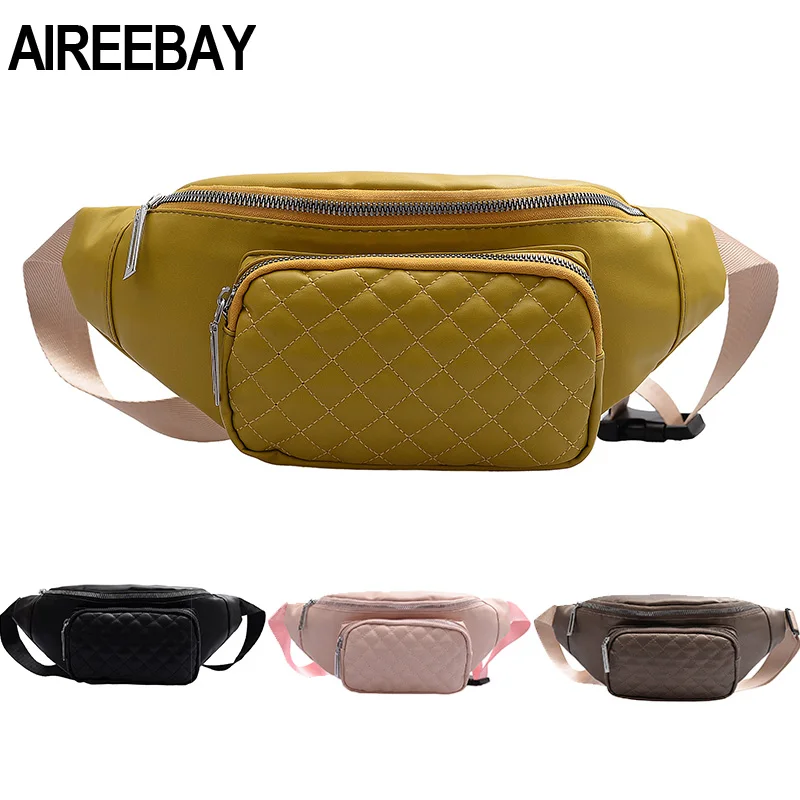 Поясная Сумка AIREEBAY в винтажном стиле для женщин поясной Кошелек из искусственной