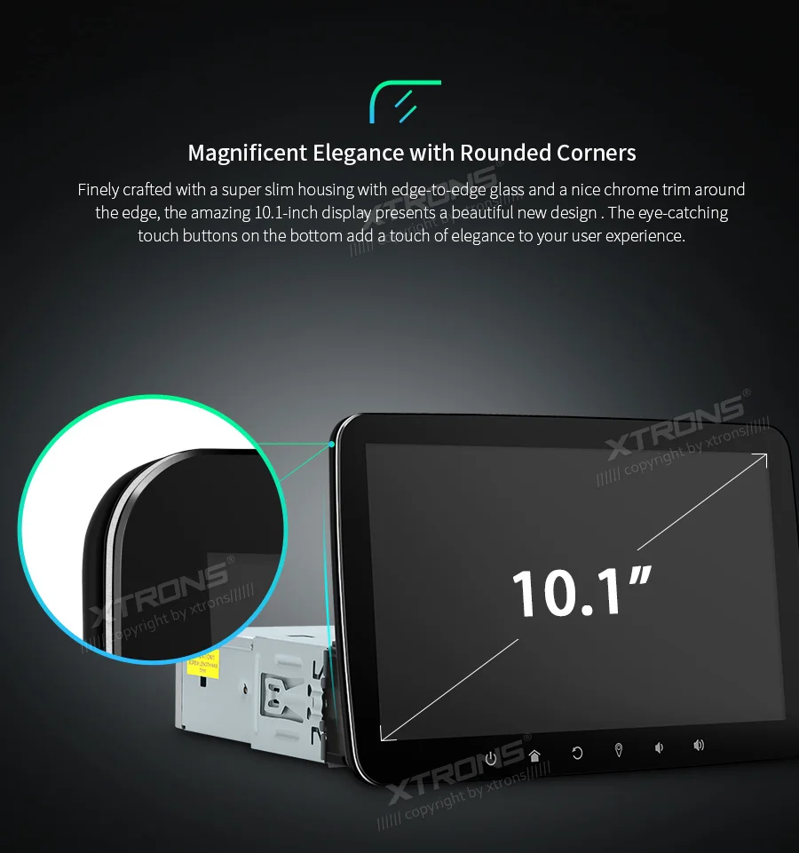 Автомобильный DVD-плеер XTRONS 1 DIN Android 10 с регулируемым дисплеем и HDMI-выходом |