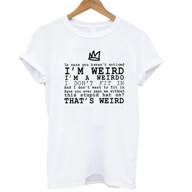 Женская летняя рубашка с длинным рукавом I'm мистическая футболка надписью