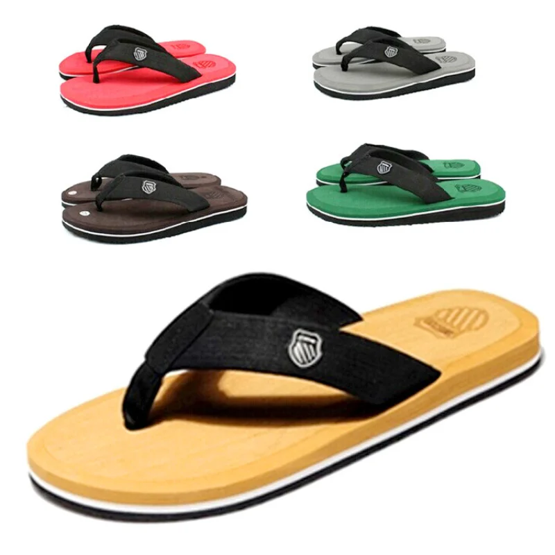 

Flip-flops Men's Summer Wear-resistant Students Casual Fashion Beach Shoes Non-slip Wear-resistant Flip-flops Fashion Slippers