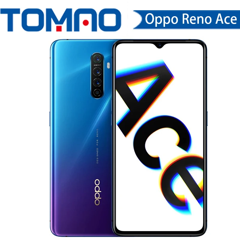 Мобильный телефон Oppo Reno Ace 4G LTE Snapdragon 855 Plus Android 9,0 6," AMOLED 12 Гб ram 128 ГБ rom 64 Вт Super VOOC