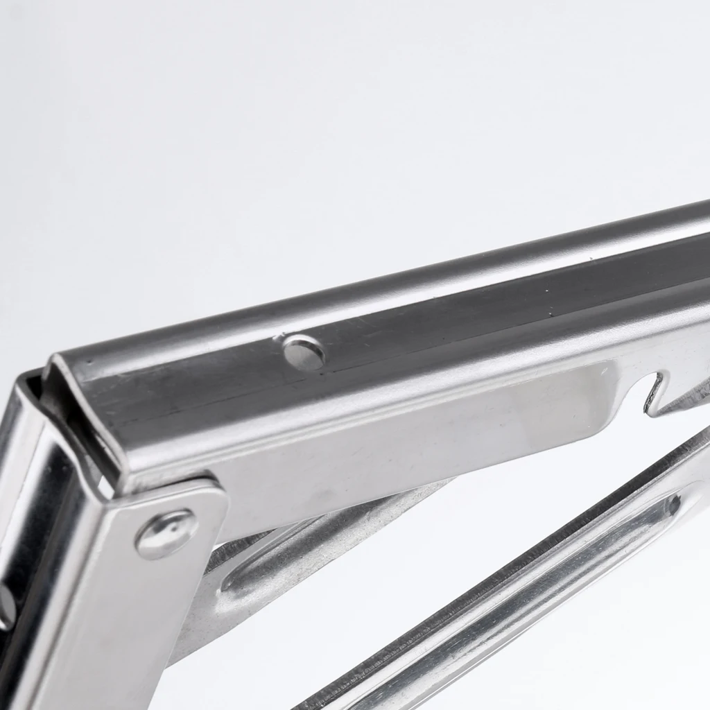 

4 Pieces Heavy Duty Folding Bench Shelf Table Bracket 250Kg 12