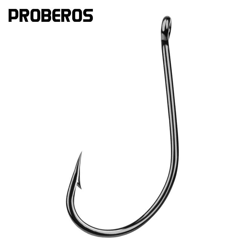 

PROBEROS Fishing Hook 1024-4#-6/0#-Asia No15#-28# Maruseigo Hook Jig Big Hook Black Color Treble Hooks Lure Fishing