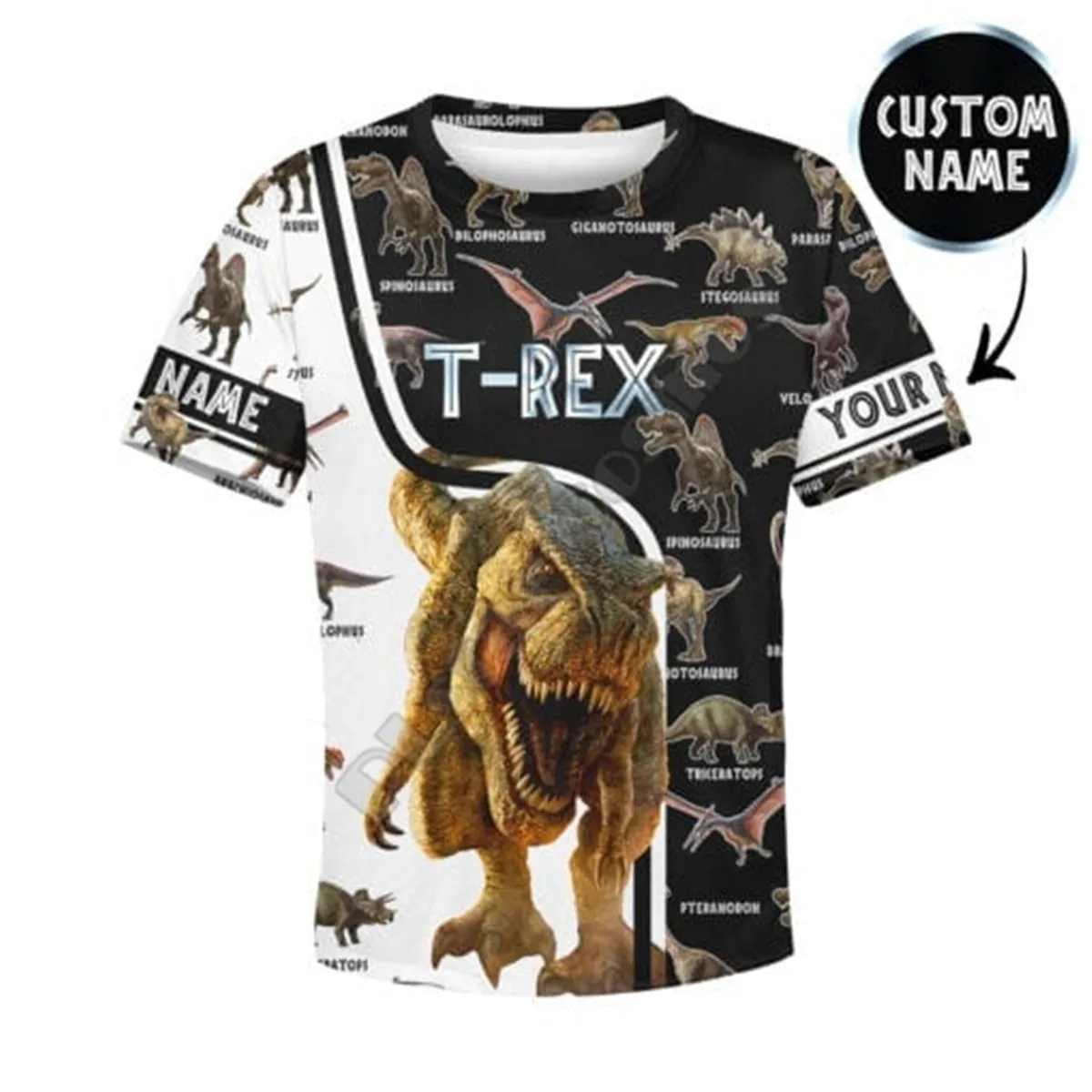 

Love Dinosaur 3D Printed Hoodies Kids Pullover Customize Your Name Sweatshirt Tracksuit Jacket T Shirts Boy For Girl Style-12