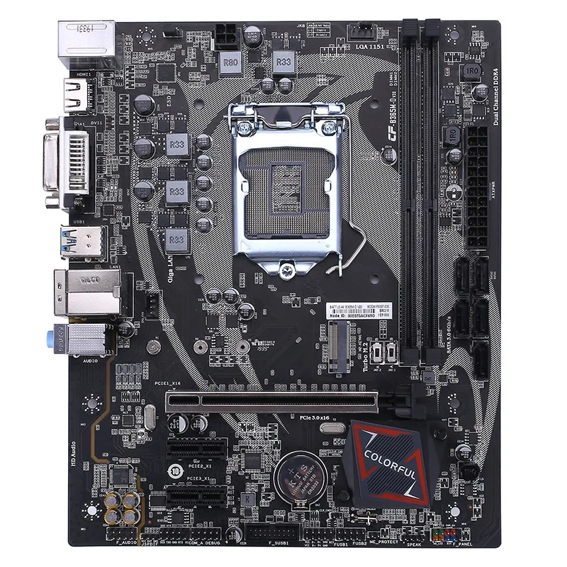 Материнская плата Colorful BATTLE AX B365M D V20 двухканальная DDR4 2133/2400/2666 МГц ОЗУ SATA3.0 6 Мб M.2 NVME