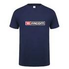 Футболка Facom, мужские топы, летняя футболка с коротким рукавом, хлопковая Футболка Facom Tool, Мужская футболка