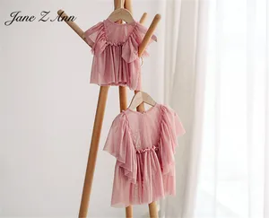 Розовые эластичные детские платья с шапкой Джейн Z Ann, одежда для фотосессии с изображением лотоса для девочек, реквизит для фотосъемки новорожденных на 1 год