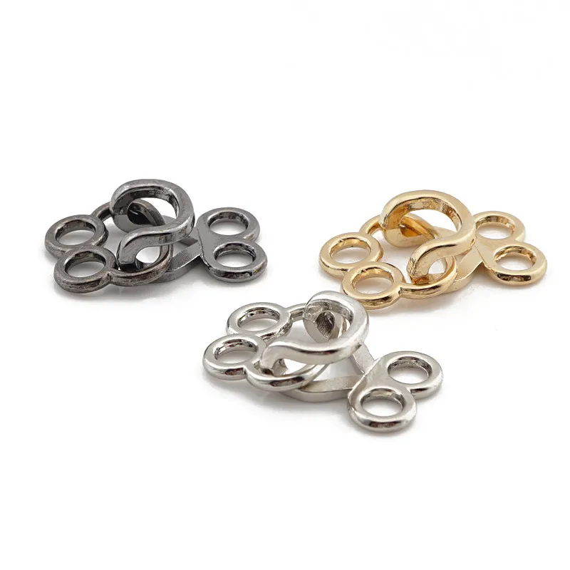 Металлическая пряжка в форме лягушки невидимая пуговица для