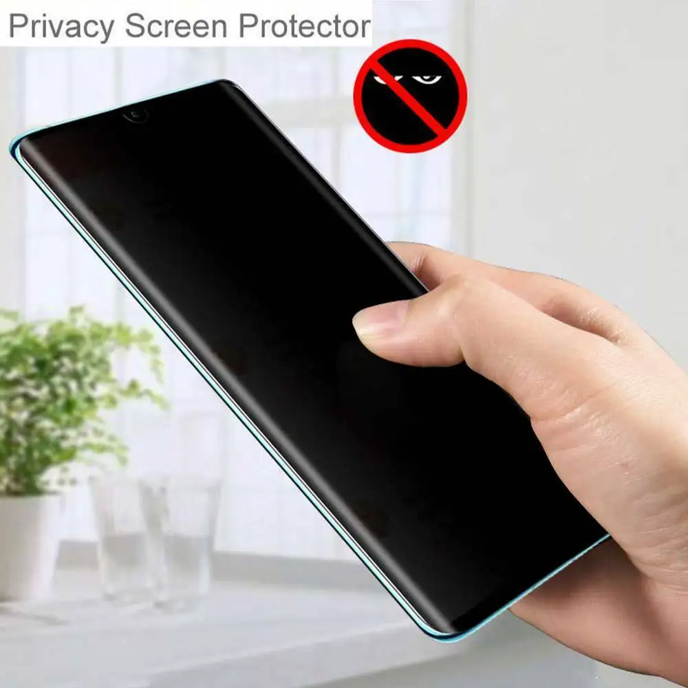 

1PCS Anti-Spy Tempered Protective Film for Huawei P20 P30 Pro Lite Full Coverage Curved Screen Privacy Protector HD Glass Films