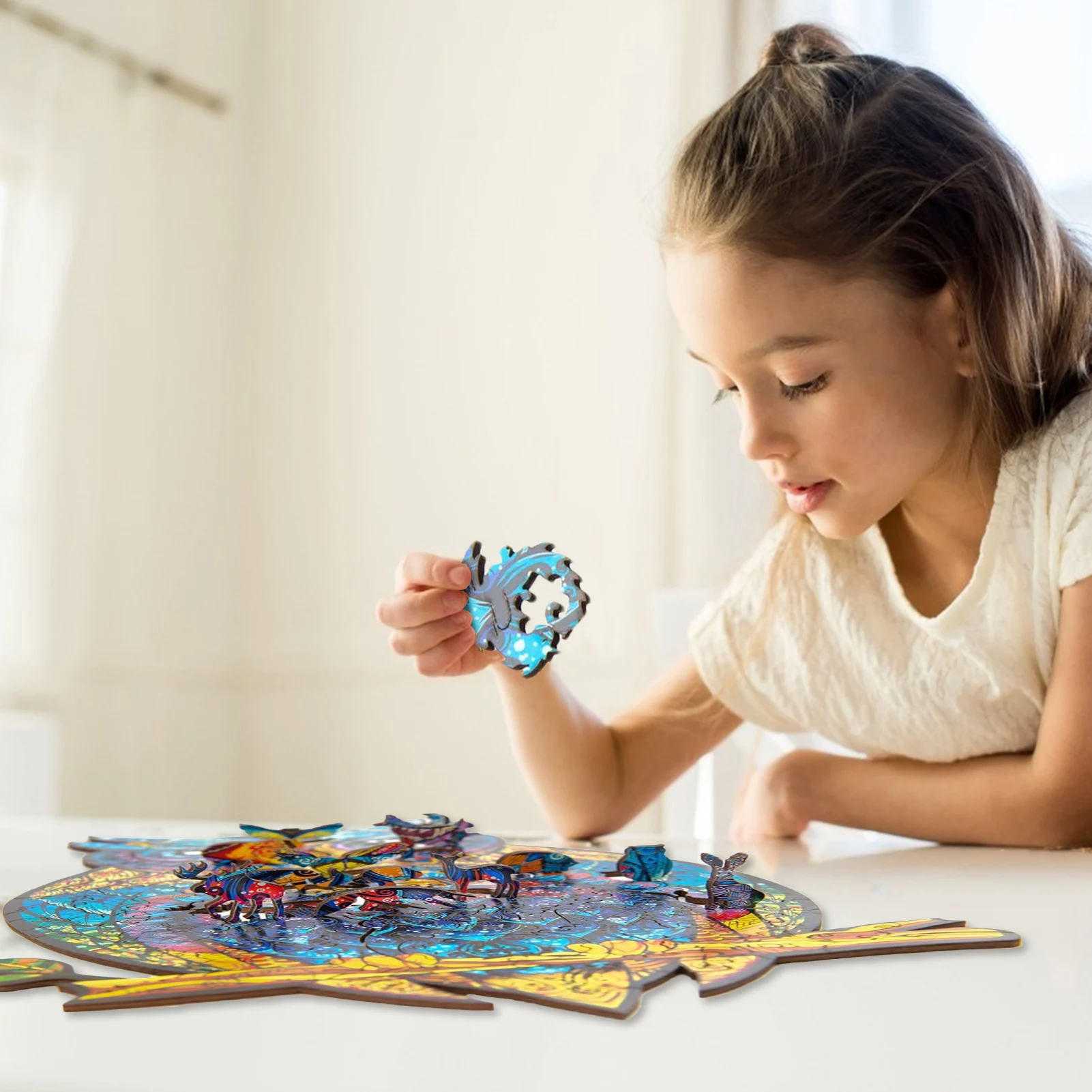 

Owl Puzzle Wolf Puzzles Gift For Adults Kids Educational Puzzle Interactive Games Puzzle Gift Wooden Jigsaw Puzzles Home Game