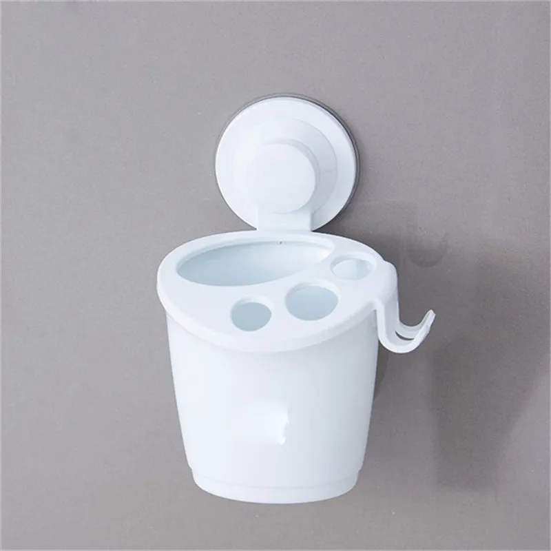 Многофункциональный настенный держатель для зубных щеток белого цвета Товары