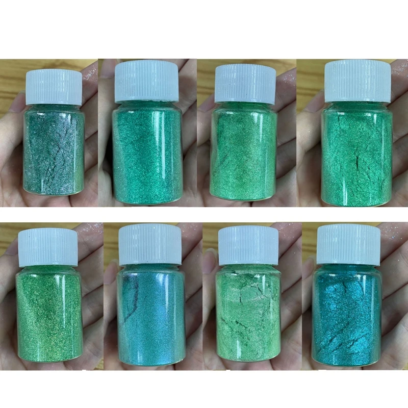 

8 Colors Magic Resin Pigment Rainbow Pearl Powder Colorant Epoxy Mold Glitter Filling Material Manicure Decorations