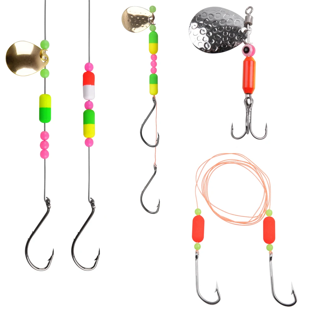 170 шт./коркор. Набор для изготовления рыболовной приманки включает спиннерные