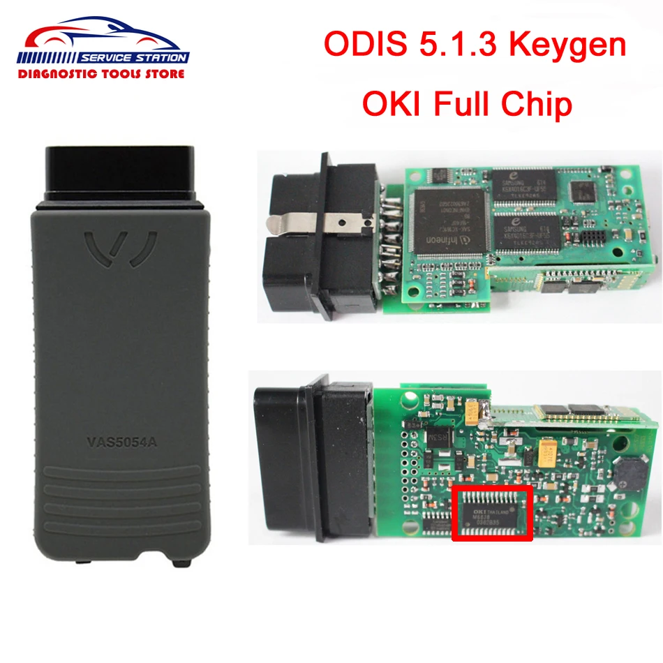 Высокое качество OKI полный чип VAS5054A ODIS 5.1.3 с Keygen Bluetooth Авто OBD2 диагностический инструмент VAS5054 VAS 5054A UDS сканер