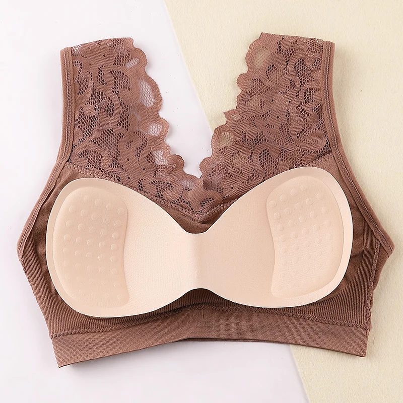 

Lingerie Women Sexy Bralette Comfort Bra Women Plus Size Vest Crop Wireless Bras Lingerie Sexy V-Neck Underwear Bras Underwear