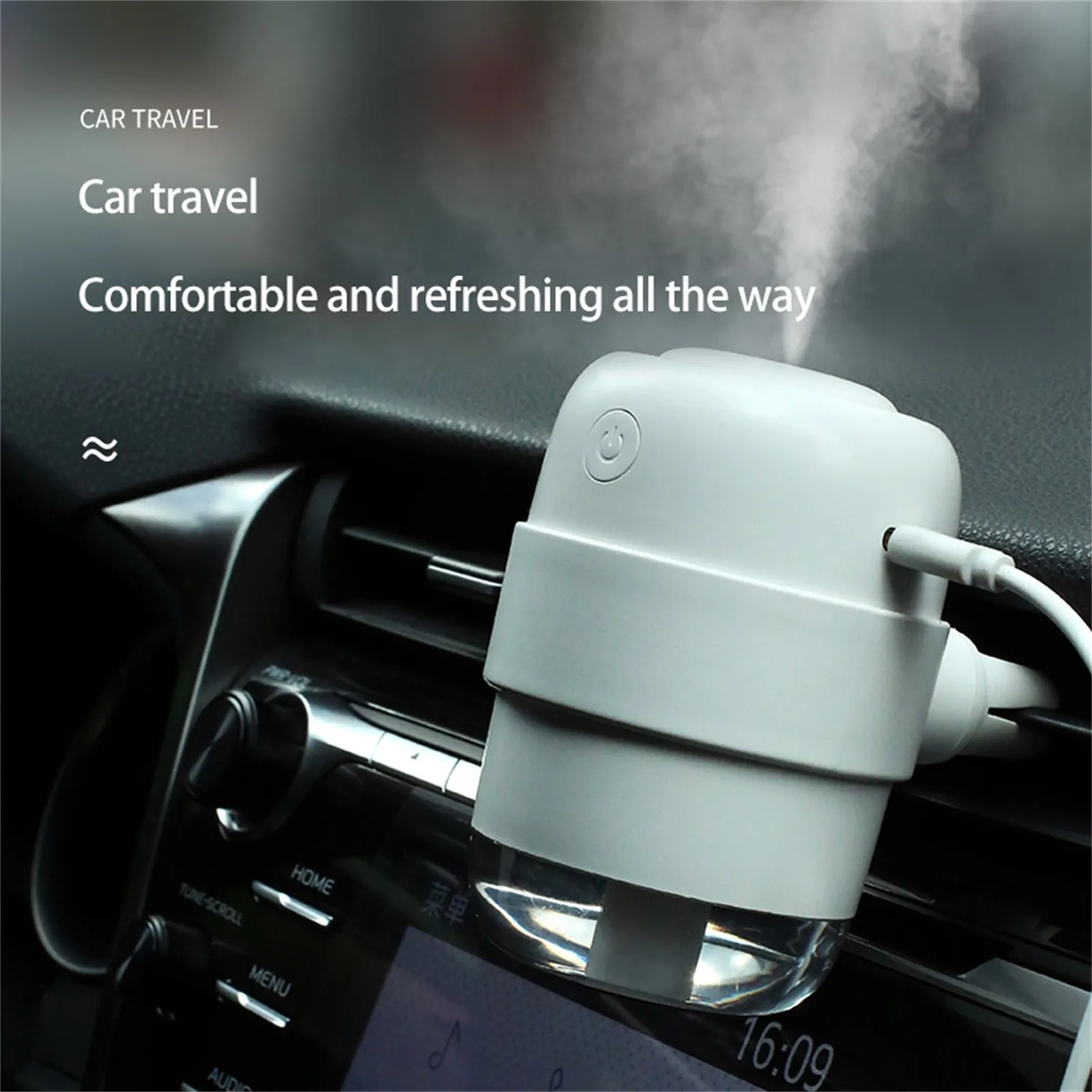 Portable mini Car humidifier low noise Car Diffuser Air Humidifiers Personal Cool Mist Humidifierfor Vehicle Home Travel