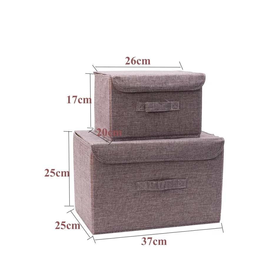 1 Set Gray Хлопковая ткань куб коробка для хранения мультфильм вышивка корзина для белья для ящика шкафа Showcas держатели для хранения игрушки Органайзер корзины - Цвет: 1 Set Gray
