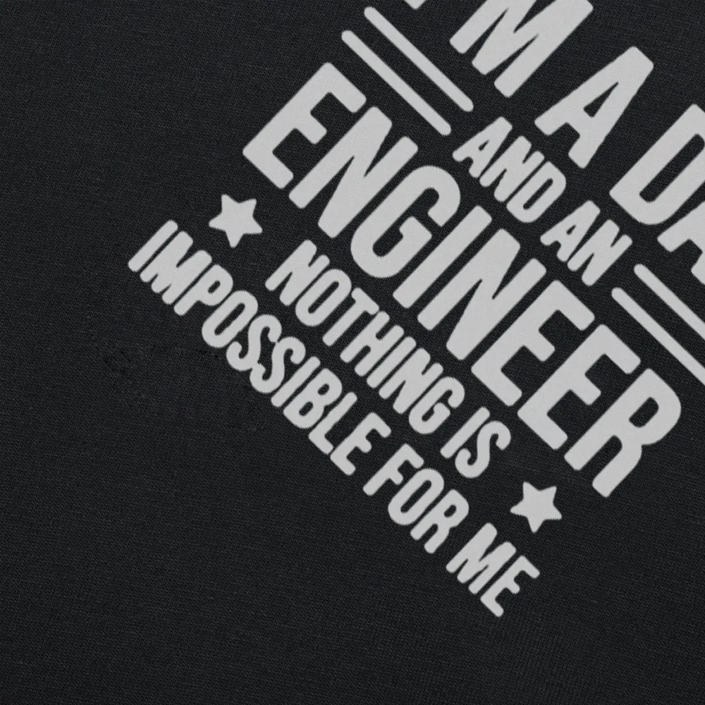 Забавная футболка с надписью I'm A Dad and An Engineer Cool Daddy мужская летняя стильная