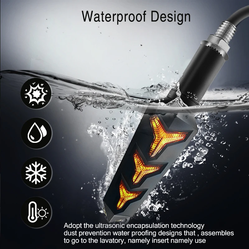 Универсальный мотоциклетный мигалка светильник водонепроницаемый мигалки ing