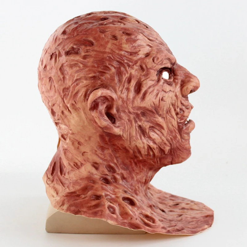 Реалистичный костюм для взрослой вечеринки ужасная маска Deluxe Freddy Krueger страшный