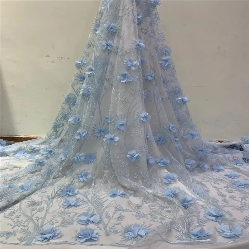 Madison нигерийские кружевные ткани 2019 высокое качество африканские 3D Цветочная